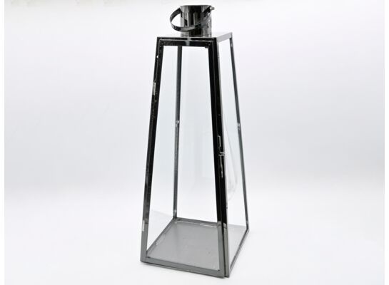 Latarnia metalowa 53 x 21 cm grafitowy