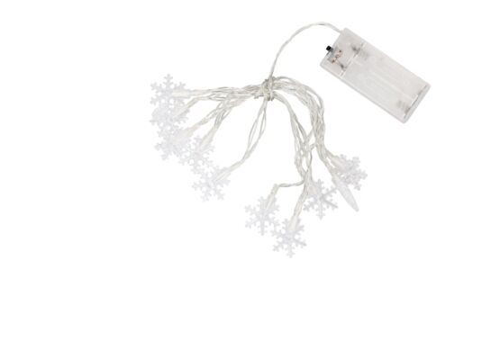 Girlanda śnieżynki 10 LED multikolor 165 cm