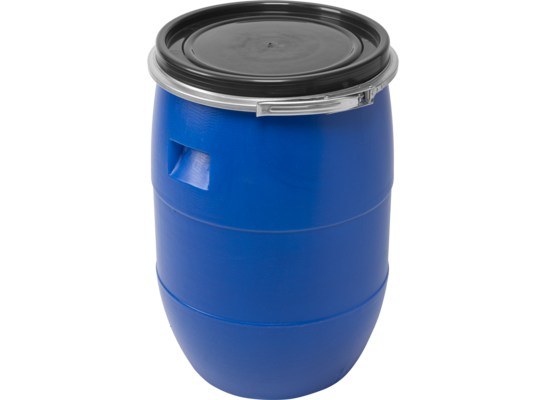 Beczka na kapustę 60 l niebieska z obręczą Sterk
