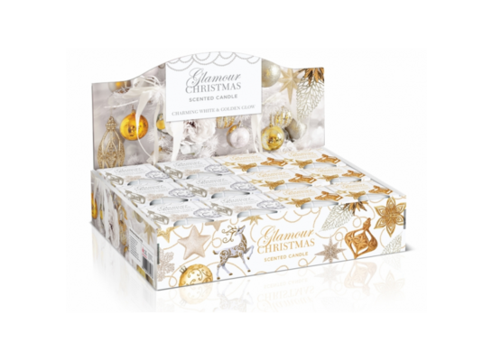 Świeca zapachowa w szkle Glamour Christmas 115 g mix zapachów