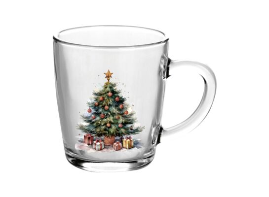 Kubek szklany choinka 350 ml