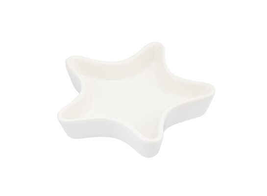 Naczynie gwiazdka 19 x 18,2 x 2,3 cm kremowe