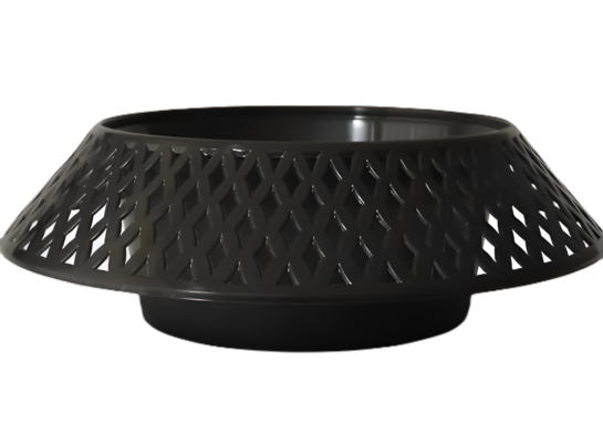 Miska donica ażurowa 23 cm grafit