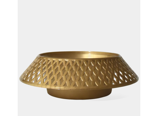 Miska donica ażurowa 23 cm złota