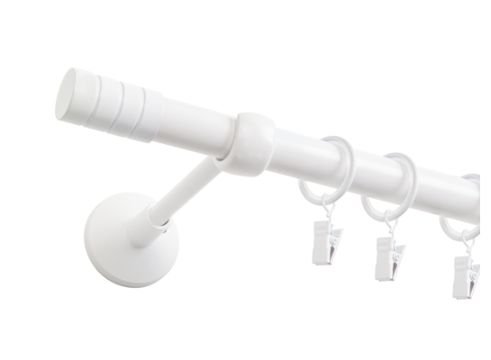 Karnisz pojedynczy Vito I 300 cm 19 mm biały mat GO/ON!