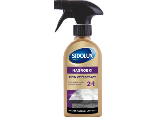 Płyn myjąco-pielęgnujący do nagrobków wykonanych z granitu 250 ml triger SIDOLUX