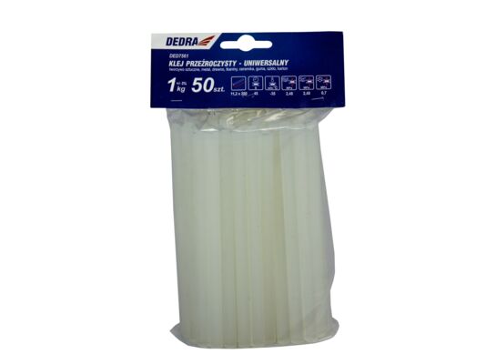 Klej topliwy uniwersalny DED7561 przeźroczysty 1 kg DEDRA