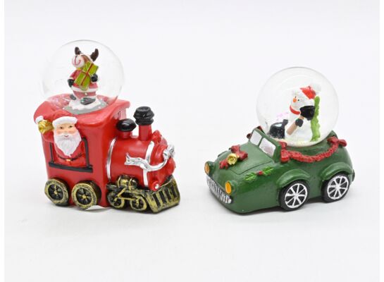 Kula śnieżna szklana 9 x 7,2 cm mix wzorów