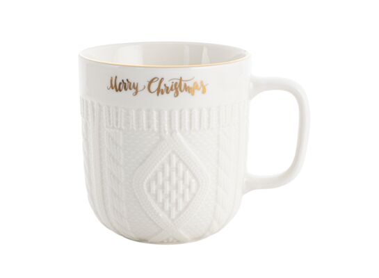 Kubek reliefowany Merry Christmas 340 ml