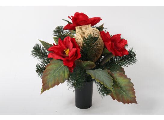 Stroik dekorowany w wazonie KWB-28 czerwony