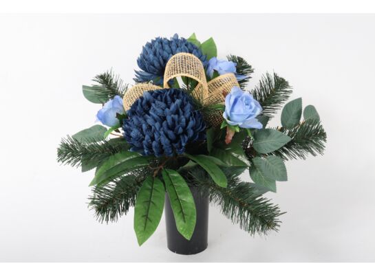 Stroik dekorowany w wazonie KWB-42 niebieski