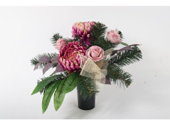 Stroik dekorowany w wazonie KWB-40 różowy