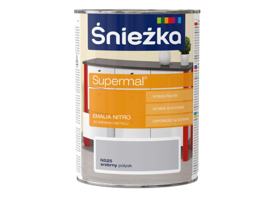 Emalia Nitro srebrny 0,8 l