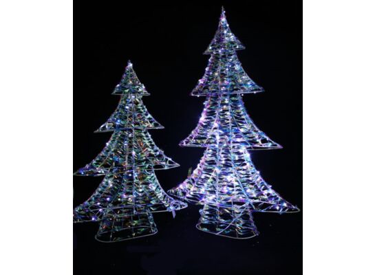 Choinka stojąca 35 LED zimny biały 30 cm