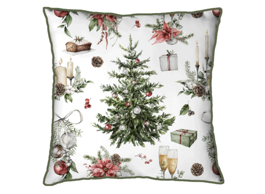 Poszewka na poduszkę świąteczna choinka 45 x 45 cm