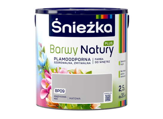 Farba lateksowa Barwy Natury PLUS księżycowa noc BP09 2,5 l Śnieżka