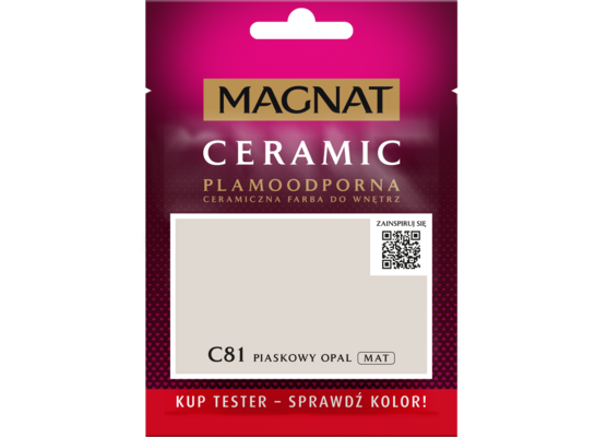 Farba ceramiczna MAGNAT Ceramic TESTER piaskowy opal C81 30 ml