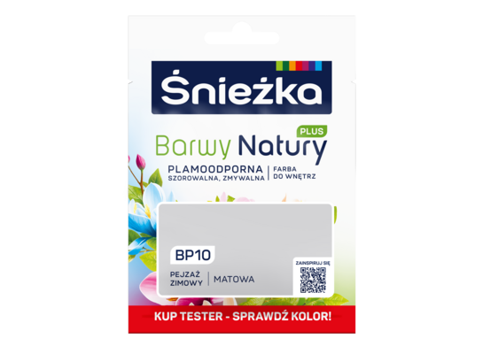 Farba lateksowa Barwy Natury PLUS TESTER pejzaż zimowy BP10 25 ml Śnieżka
