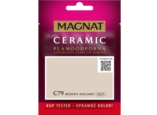 Farba ceramiczna MAGNAT Ceramic TESTER beżowy dolomit C79 30 ml