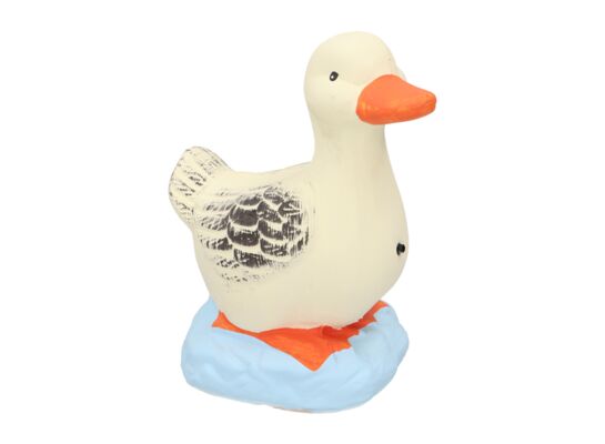 Figura ogrodowa ceramiczna kaczka czujnik ruchu 18 x 11,5 x 23 cm