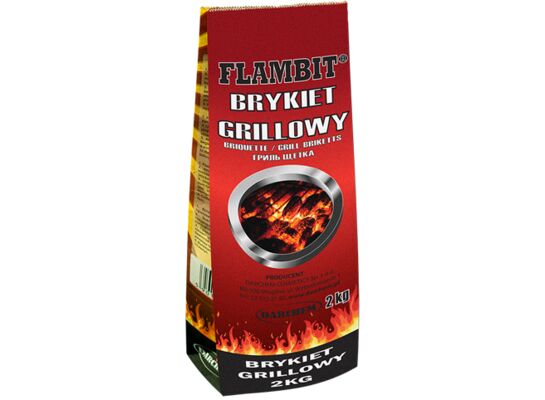 Brykiet grillowy z węgla drzewnego 2 kg FLAMBIT