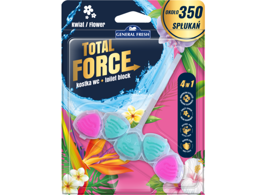 Kostka WC Total Force kwiat