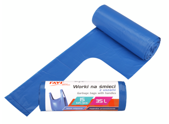 Worki na śmieci z uszami 35 l 15 sztuk