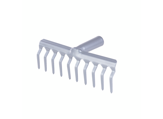 Grabki stalowe wzmacniane 10 zębów n/op Klik