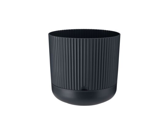 Doniczka z podstawką NOSTALGIA 18 cm 29403 antracyt