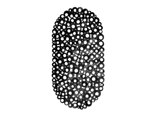 Mata łazienkowa RING 39 x 69 cm 28828 czarny