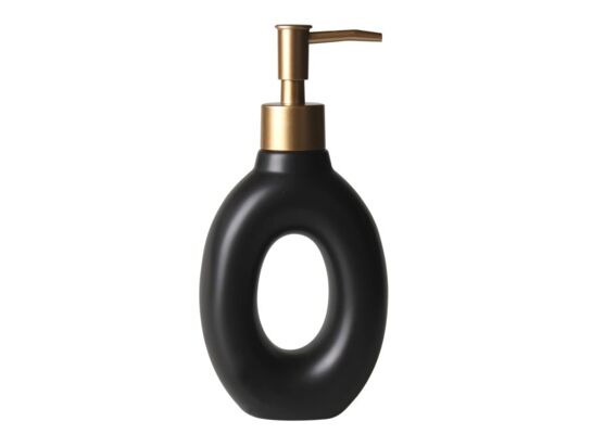 Dozownik Aldo 9,5 x 5,2 x 19,8 cm czarno-złoty