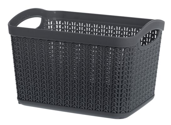 Koszyk prostokątny L 6,6 l Willow 22794 grafit