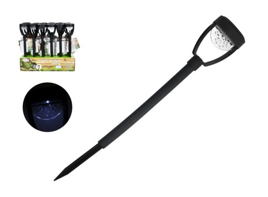 Lampka solarna wbijana 38 cm czarna