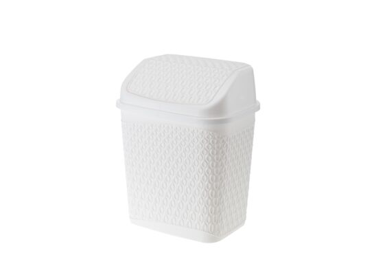 Kosz uchylny 6,2 l Orion 02954 biały