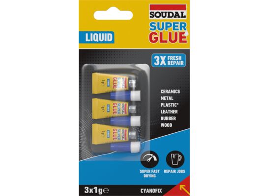 Klej Super Glue Liquid 3 x 1 g