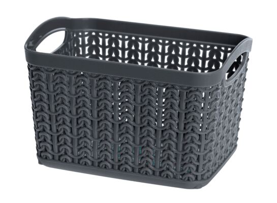 Koszyk prostokątny S 1,5 l Willow 22784 grafit