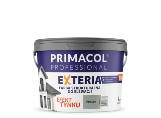 Elewacyjna farba strukturalna Exteria popielaty 9 l