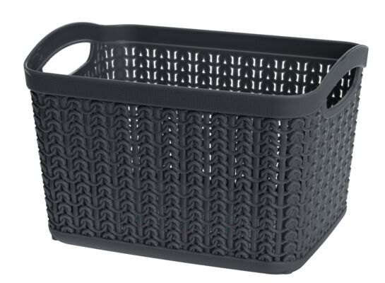 Koszyk prostokątny M 3,3 l Willow 22789 grafit
