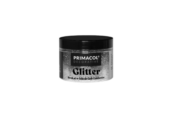 Brokat w żelu Glitter Silver 150 g