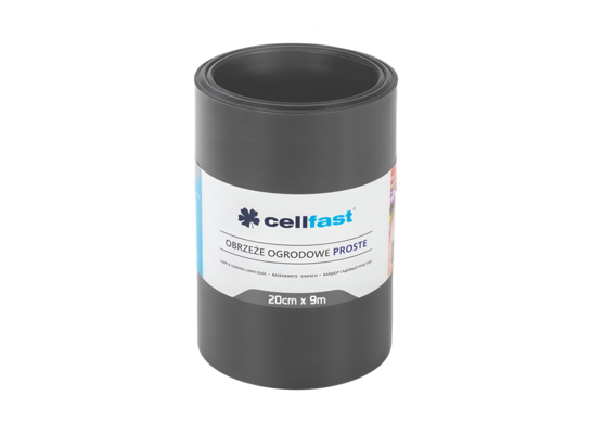 Obrzeże ogrodowe proste 20 cm x 9 m grafitowe Cellfast