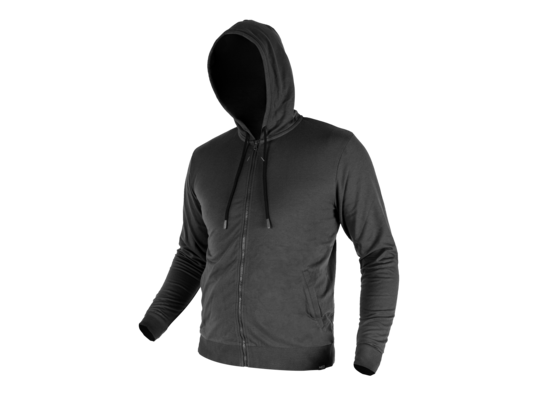 Bluza rozpinana z kapturem Comfort szara rozmiar XXL