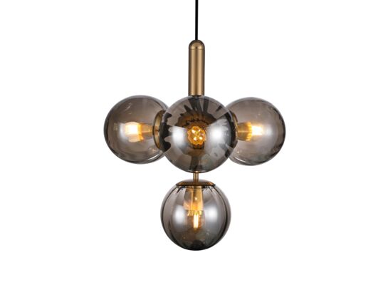 Lampa wisząca Ravena 4 x E27 dymiony