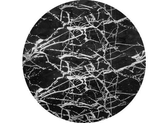 Dywan drukowany Neva petra folia 100 cm czarno-srebrny