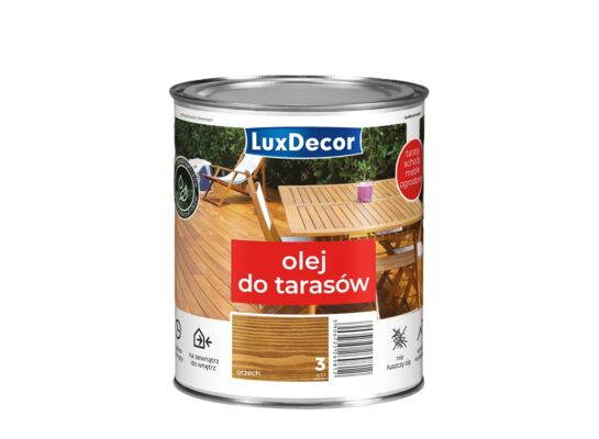 Olej wodny do tarasów orzech 0,7 l Luxdecor