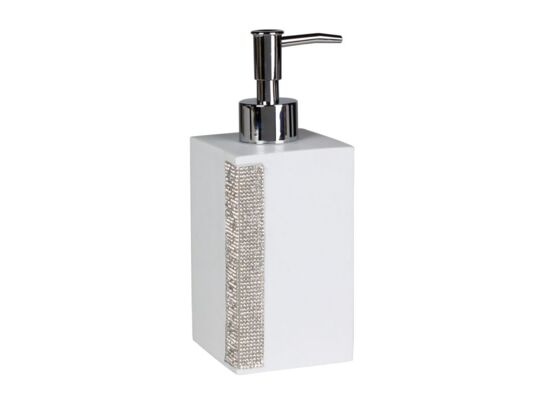 Dozownik Chiq 7 x 18 cm biało-srebrny