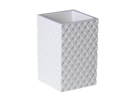 Kubek na szczoteczki Armo 7 x 11,5 cm biały