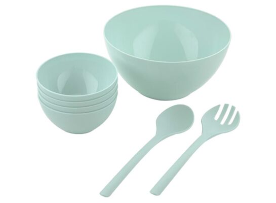 Zestaw sałatkowy 7-elementowy miętowy