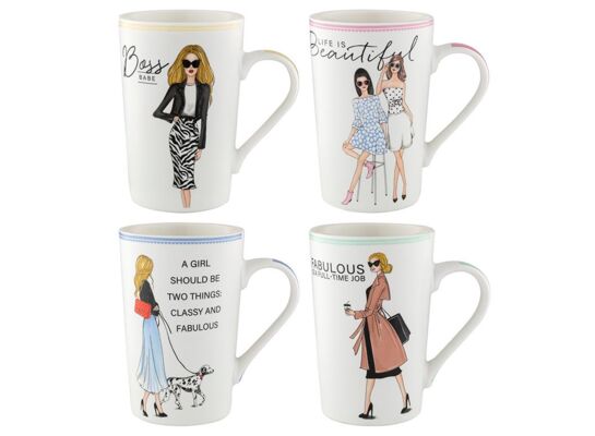 Kubek FASHION 435 ml mix 4