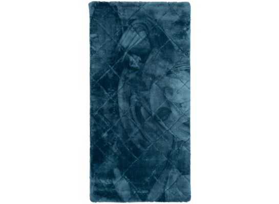 Dywan Cubic w kwadraty 60 x 100 cm turkusowy