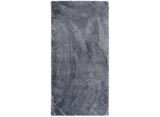 Dywan Cubic w kwadraty 60 x 100 cm ciemnoszary